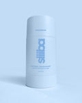 Siiiba natural deodorant bottle on a light blue background